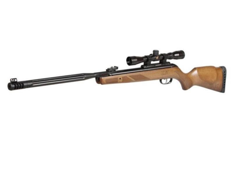 VERWACHT 16 OKTOBER  /   Hunter Maxxim IGT 5,5mm / 25 Joule Luchtbuks Wood / MET RICHTKIJKER  4x 32 / Gedempte loop-4015-a